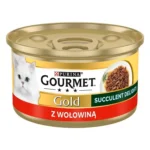 Gourmet Υγρή Τροφή για Ενήλικες Γάτες σε Κονσέρβα με Βοδινό 85gr