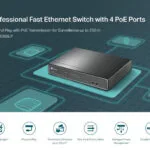 TP-LINK TL-SF1008LP v2 Unmanaged L2 PoE Switch με 8 Θύρες Ethernet