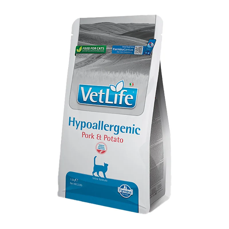 Farmina Vet Life Cat Ξηρά Τροφή Γάτας με Πατάτες / Χοιρινό 1.5kg - Image 1
