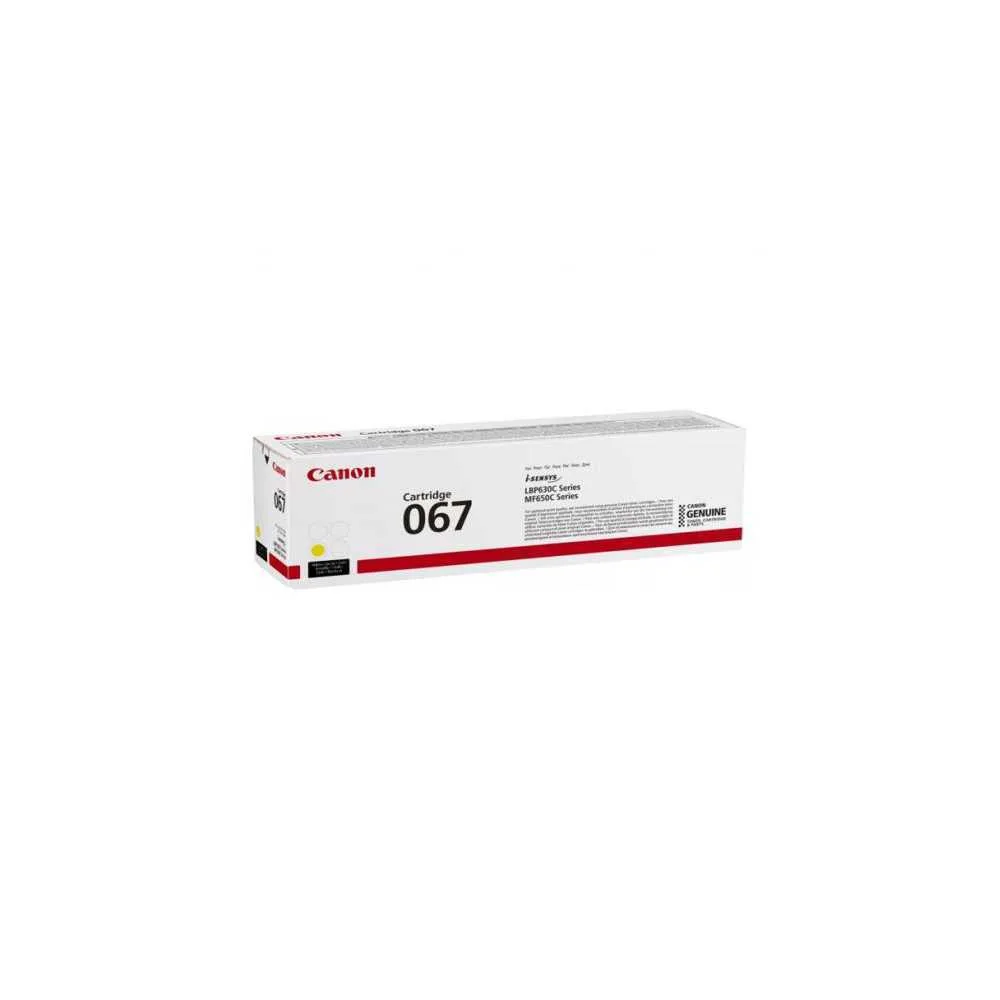 Canon 067 Γνήσιο Toner Laser Εκτυπωτή Κίτρινο 1250 Σελίδων (5099C002) - Image 1