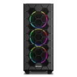 Sharkoon HEX Gaming Midi Tower Κουτί Υπολογιστή με Πλαϊνό Παράθυρο και RGB Φωτισμό Μαύρο