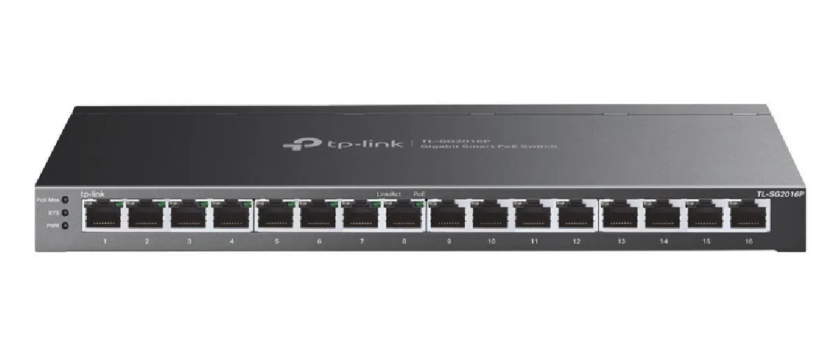 TP-LINK TL-SG2016P v1 Managed L2 PoE+ Switch με 16 Θύρες Ethernet - Image 1
