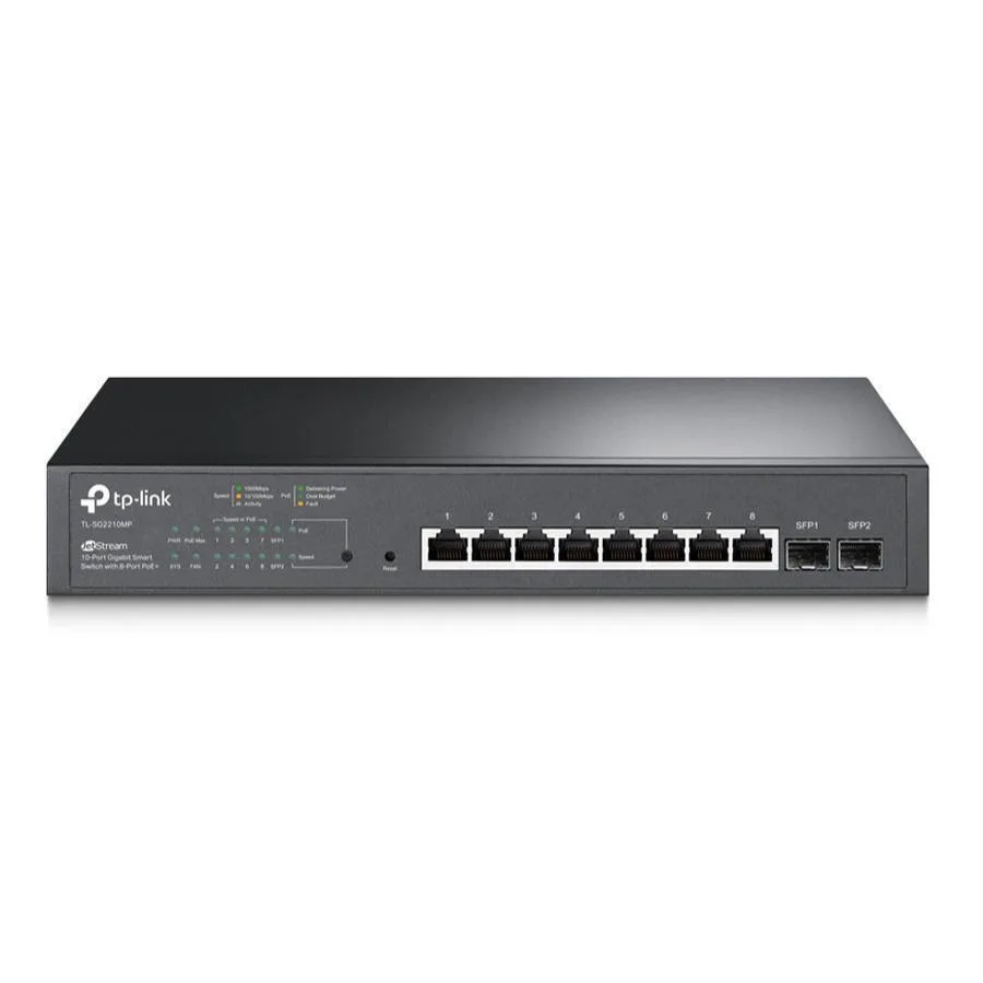 TP-LINK TL-SG2210MP v4 Managed L2 PoE+ Switch με 8 Θύρες Ethernet και 2 SFP Θύρες - Image 1