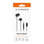 Vivanco In-ear Handsfree με Βύσμα USB-C Μαύρο