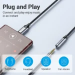 Vention Μετατροπέας USB-C male σε 3.5mm male Γκρι 1τμχ BGMHA