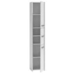 Topeshop S33 Στήλη Μπάνιου Δαπέδου Μ30xΒ30xΥ170cm Λευκή
