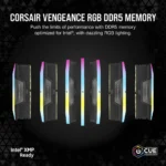 Corsair Vengeance 96GB DDR5 RAM με 2 Modules 2x48GB και Ταχύτητα 5600 για Desktop CMH96GX5M2B5600C40