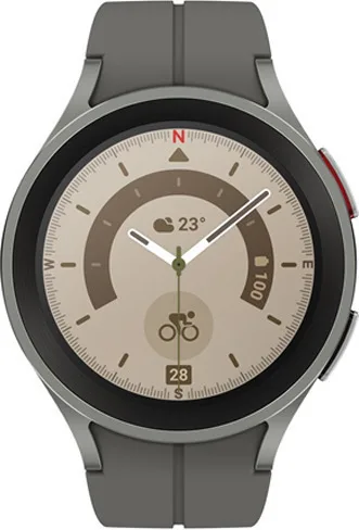 Samsung Galaxy Watch5 Pro LTE Titanium 45mm Αδιάβροχο με Παλμογράφο (Gray) - Image 1