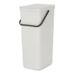 Brabantia Sort & Go Κάδος Απορριμμάτων Πλαστικός Light Grey 40lt 214424