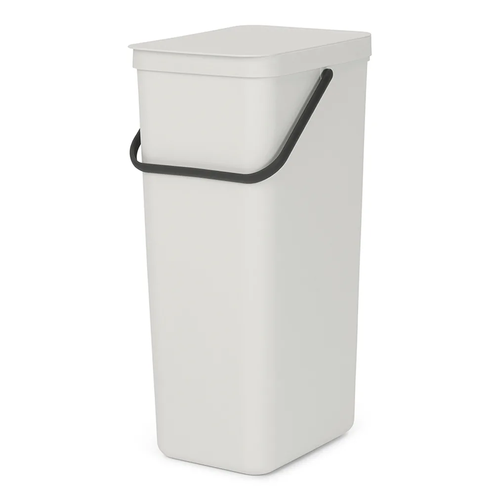 Brabantia Sort & Go Κάδος Απορριμμάτων Πλαστικός Light Grey 40lt 214424 - Image 1