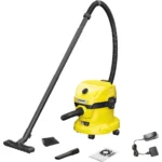 Karcher WD 2-18 Επαναφορτιζόμενη Σκούπα Υγρών / Στερεών με Πλαστικό Κάδο 12lt