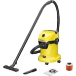 Karcher WD 3-18 Επαναφορτιζόμενη Σκούπα Υγρών / Στερεών Χωρίς Φορτιστή και Μπαταρία με Πλαστικό Κάδο 17lt