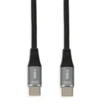 iBox Braided USB 2.0 Cable USB-C male - USB-C male 60W Μαύρο 2m (IKUTC2B)