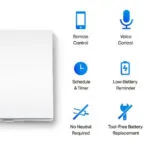 TP-LINK Tapo S210 v1 Επιτοίχιος Διακόπτης Τοίχου Μονός με Πλαίσιο Λευκός TAPO S210