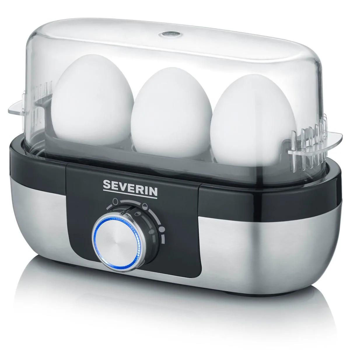 20230306105436_severin_ek3163_vrastiras_aygon_3_theseon_asimi Severin EK3163 Βραστήρας Αυγών 3 Θέσεων Ασημί - Image 1