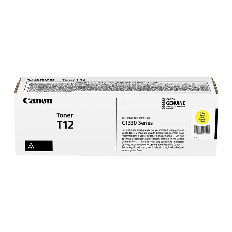Canon T12 Γνήσιο Toner Laser Εκτυπωτή Κίτρινο 5300 Σελίδων (5095C006) - Image 1