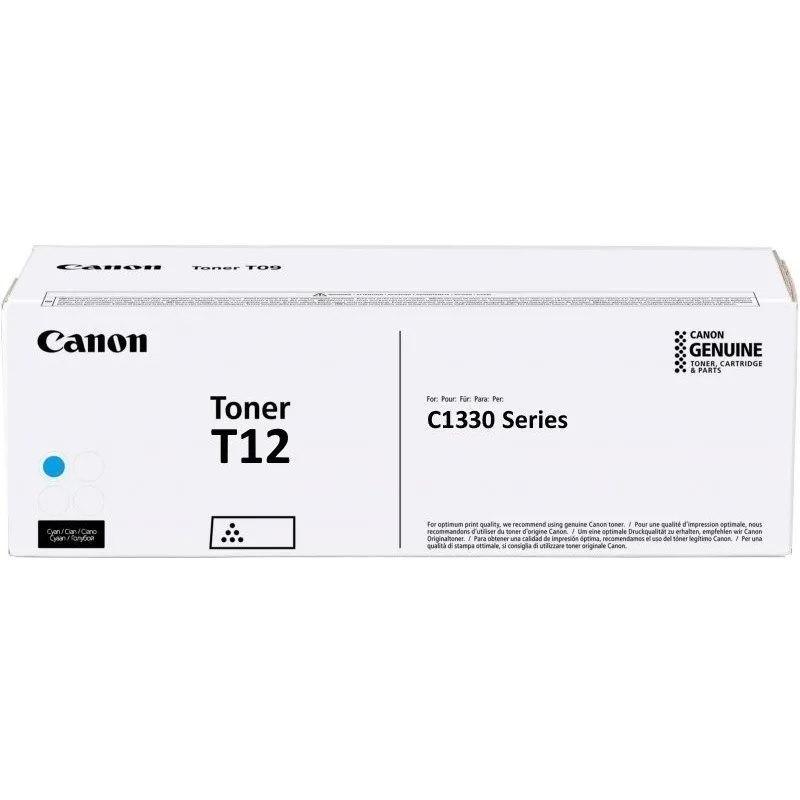 Canon T12 Γνήσιο Toner Laser Εκτυπωτή Κυανό 5300 Σελίδων 5097C006 - Image 1