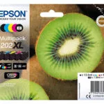 Epson 202XL Γνήσιο Πακέτο 5 Μελανιών Εκτυπωτή InkJet Κίτρινο / Κυανό / Ματζέντα / Μαύρο (C13T02G74020)