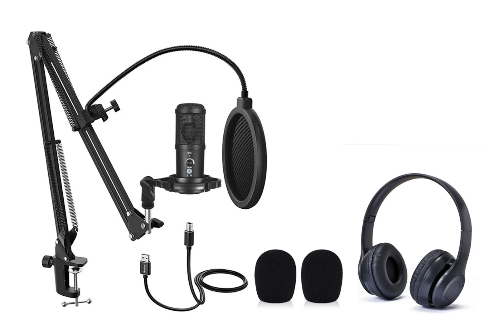20230314131320_easypix_pyknotiko_mikrofono_usb_mystudio_podcast_kit_for_creators_topothetisi_shock_mounted_clip_on_fonis EasyPix MyStudio Podcast Kit For Creators Ασύρματο Πυκνωτικό Μικρόφωνο για Φωνητικά - Image 1