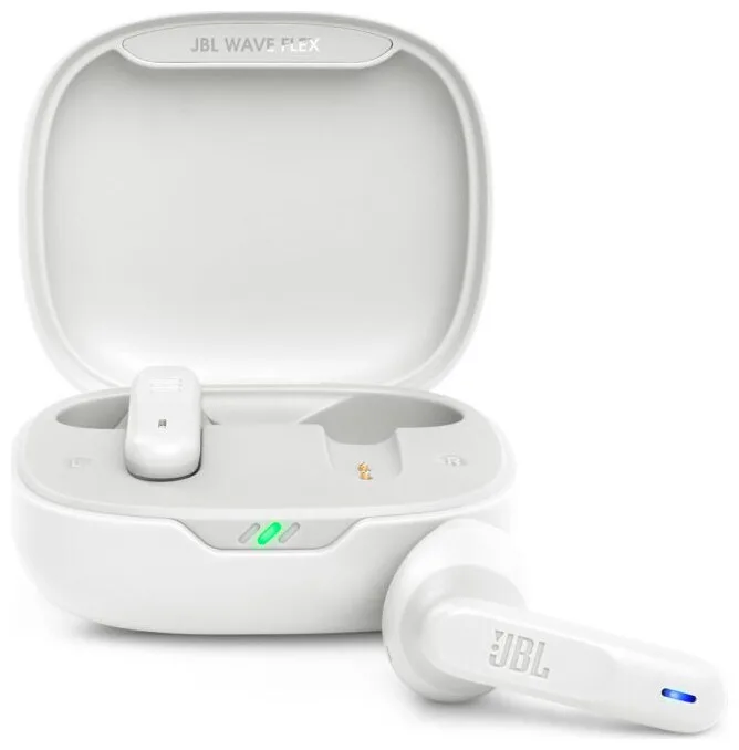 20230314142609_jbl_wave_flex_earbud_bluetooth_handsfree_akoustika_me_thiki_fortisis_leyka JBL Wave Flex Earbud Bluetooth Handsfree Ακουστικά με Αντοχή στον Ιδρώτα και Θήκη Φόρτισης Λευκά - Image 1