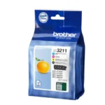 Brother LC-3211 Γνήσιο Πακέτο 4 Μελανιών Εκτυπωτή InkJet Κίτρινο / Κυανό / Ματζέντα / Μαύρο (LC-3211VP)