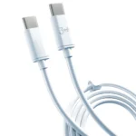 3MK Hyper USB 2.0 Cable USB-C male - USB-C 100W Λευκό 2m (3MK4020)