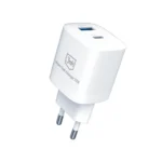 3MK Φορτιστής Χωρίς Καλώδιο GaN με Θύρα USB-A και Θύρα USB-C 33W Power Delivery Λευκός (Hyper GaN)