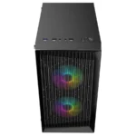 Logic Atos Gaming Mini Tower Κουτί Υπολογιστή με Πλαϊνό Παράθυρο Μαύρο