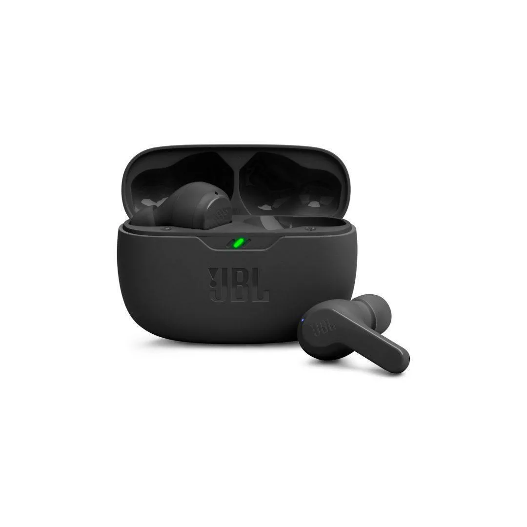 20230320154401_jbl_wave_beam_in_ear_bluetooth_handsfree_akoustika_me_thiki_fortisis_mayra JBL Wave Beam In-ear Bluetooth Handsfree Ακουστικά με Αντοχή στον Ιδρώτα και Θήκη Φόρτισης Μαύρα - Image 1