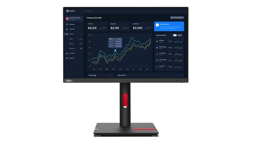 Lenovo ThinkVision T22i-30 IPS Monitor 21.5" FHD 1920x1080 - Image 1