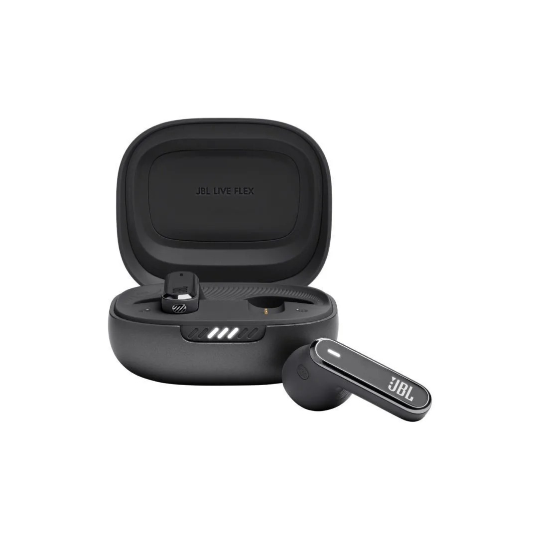 JBL Live Flex Earbud Bluetooth Handsfree Ακουστικά με Θήκη Φόρτισης Μαύρα - Image 1