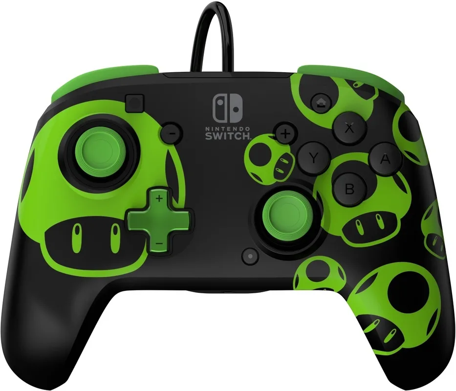 20230322120212_pdp_rematch_1_up_ensyrmato_gamepad_gia_switch_glow_in_the_dark PDP Rematch 1-Up Ενσύρματο Gamepad για Switch Glow In The Dark - Image 1