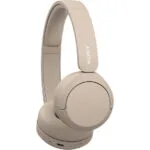 Sony WH-CH520 Ασύρματα Bluetooth On Ear Ακουστικά με 50 ώρες Λειτουργίας και Quick Charge Μπεζ