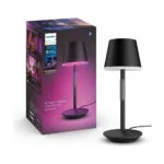 Philips Μεταλλικό Πορτατίφ LED με Μαύρο Καπέλο και Βάση 929003128501