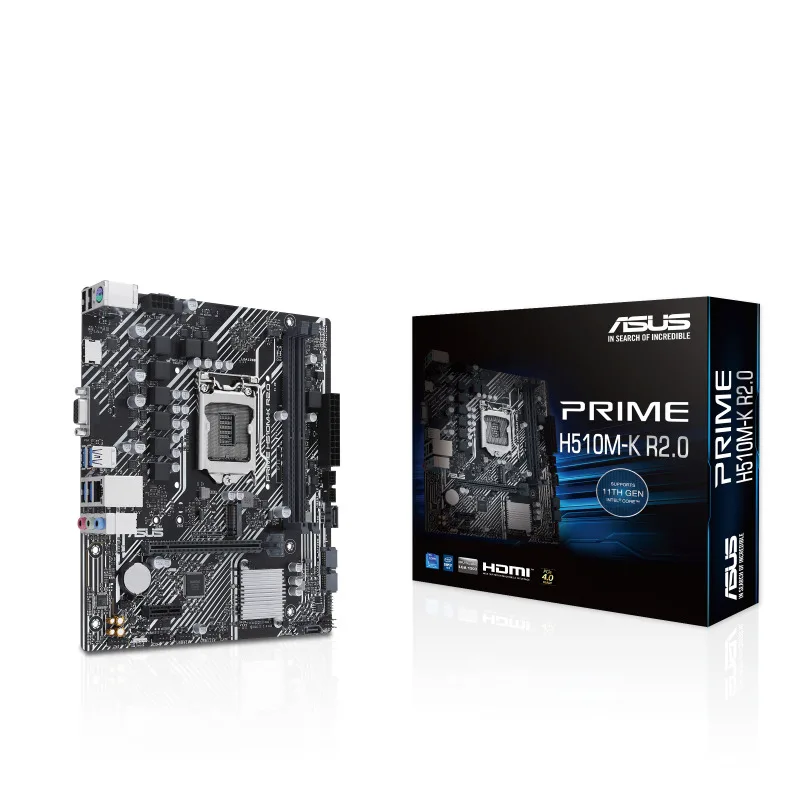 Asus PRIME H510M-K rev. 2.0 Motherboard Micro ATX με Intel 1200 Socket 90MB1E80-M0EAY0 - Image 1