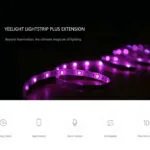 Yeelight Smart Ταινία LED YLOT01YL Lightstrip Plus Extension Wi-Fi 24V RGB Φως 1m Τύπου SMD5050