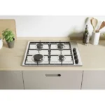 Candy Idea Εστία Φυσικού Αερίου Αυτόνομη 59.5x51εκ. Ασημί CHW6LBX