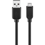 Goobay Regular USB 2.0 to micro USB Cable Μαύρο 1.8m (93181)