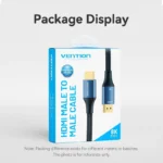 Vention HDMI 2.0 Braided Cable HDMI male - HDMI male 5m Μπλε ALGLJ