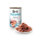 Brit Paté & Meat Υγρή Τροφή Σκύλων σε Κονσέρβα με Κρέας και Σολομό χωρίς Σιτηρά 400gr