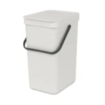 Brabantia Sort & Go Κάδος Απορριμμάτων Πλαστικός Light Grey 12lt 213281