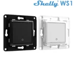 Shelly WS1 Χωνευτός Διακόπτης Τοίχου Wi-Fi Εντολών Μονός χωρίς Πλαίσιο Λευκός