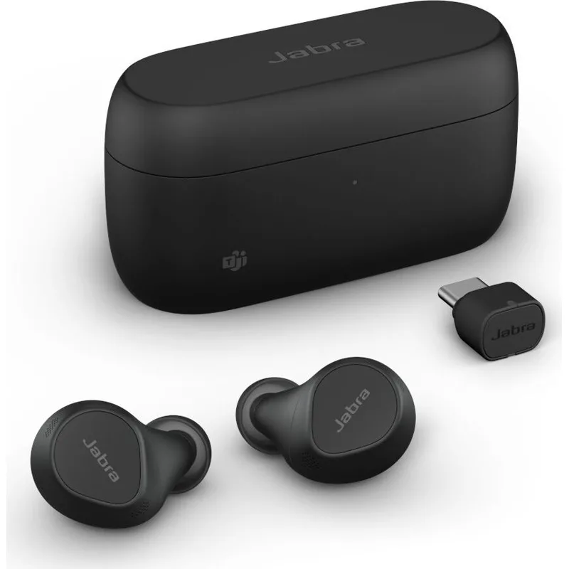 Jabra Evolve2 7 Buds - USB-C MS Bluetooth Handsfree Ακουστικά με Αντοχή στον Ιδρώτα και Θήκη Φόρτισης Μαύρα - Image 1