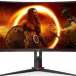 AOC CU34G2X Ultrawide VA Curved Gaming Monitor 34" QHD 3440x1440 144Hz με Χρόνο Απόκρισης 4ms GTG