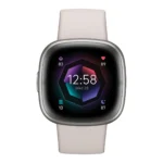 Fitbit Sense 2 Aluminium Αδιάβροχο Smartwatch με Παλμογράφο (Silver / White)