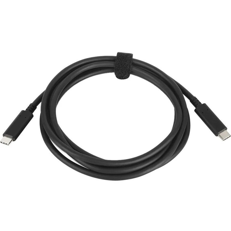 20230404150127_lenovo_usb_3_2_cable_usb_c_male_usb_c_male_mayro_2m_4x90q59480 Lenovo USB 3.2 Cable USB-C male - USB-C 60W Μαύρο 2m (4X90Q59480) - Image 1