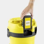 Karcher WD 2-18 Επαναφορτιζόμενη Σκούπα Υγρών / Στερεών Χωρίς Φορτιστή και Μπαταρία με Πλαστικό Κάδο 12lt