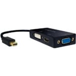 LogiLink Μετατροπέας mini DisplayPort male σε DVI-D / HDMI / VGA female 1τμχ CV0110