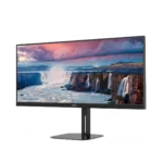 AOC U34V5C Ultrawide VA Monitor 34" QHD 3440x1440 με Χρόνο Απόκρισης 4ms GTG