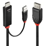 Lindy Cable DisplayPort male - HDMI male 3m Μαύρο (41500)